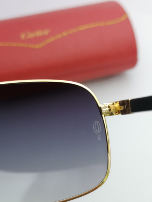 عینک آفتابی مردانه کارتیر  مدل CARTIER EDITION SANTOS-DUMOT - Image 8