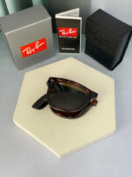 عینک آفتابی ریبن تاشو مدل Ray ban FOLDING WAYFARER RB4105 601/32 هاوانا